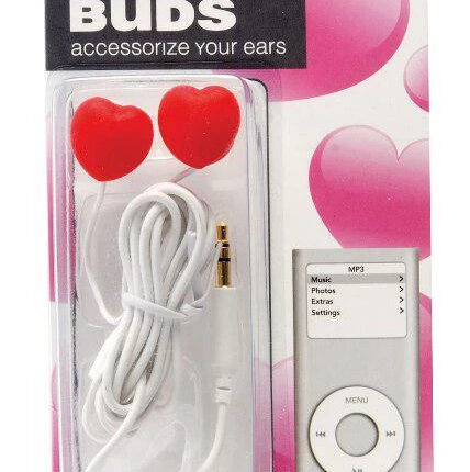 Casti in ear cu inimioare