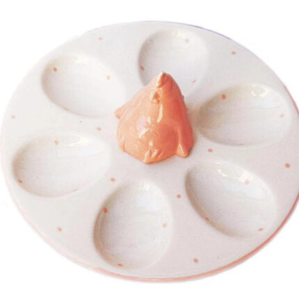 Platou ceramica 6 oua