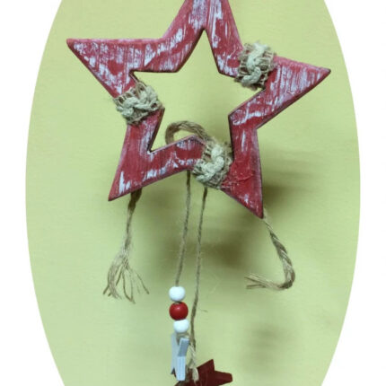 Ornament stea din lemn