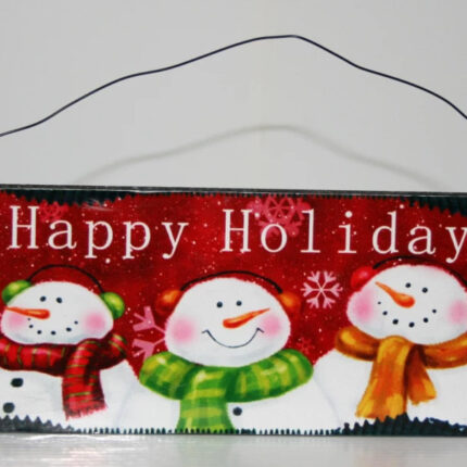 Decoratiune tablita Happy Holidays